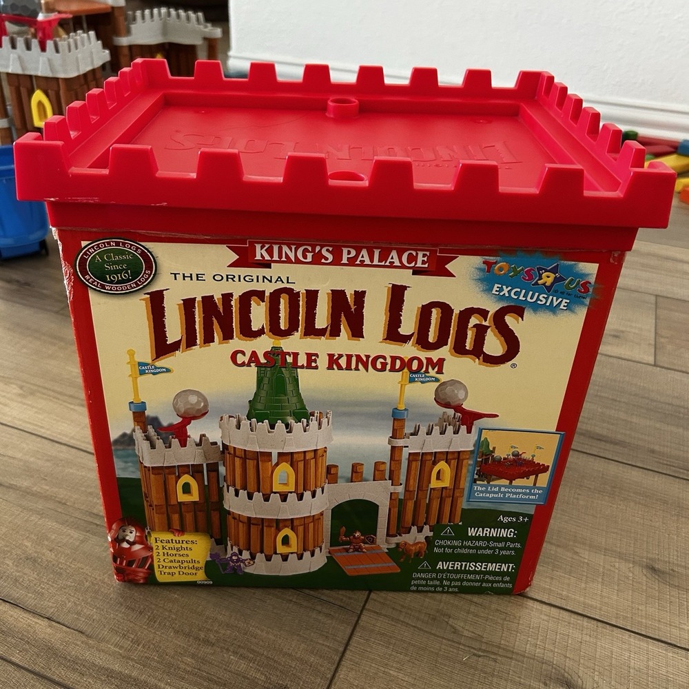 Lincoln Logs Castle Kingdom Toy's R Us 2000 Kings Castle Rare